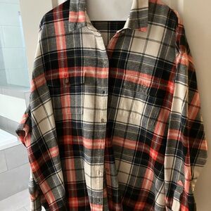Old navy the boyfriend shirt plaid XL